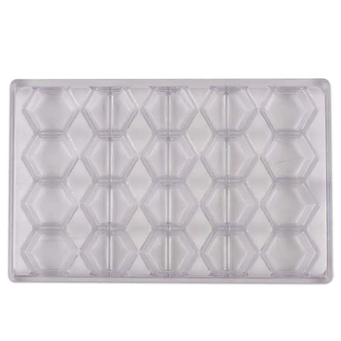 Hexagonal Silicone Chocolate Molds - 20 Cavity Baking Molds for DIY Chocolates, Candies, Soaps - Perfect for Holiday Gifts, Party Favors & Home Baking Decorations