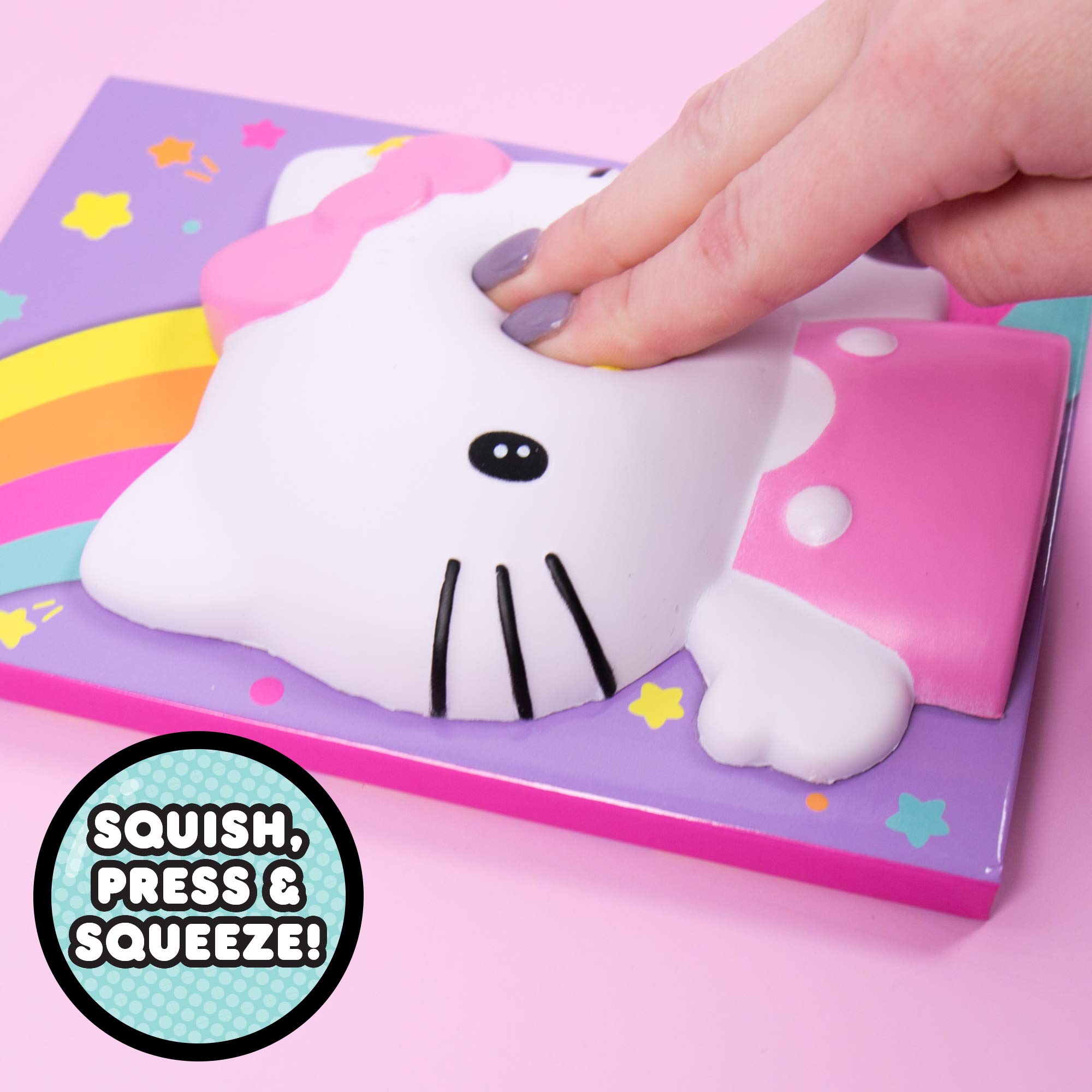 Hello Kitty DIY Squishy Diary Kit - Fun & Creative Journal Making Set for Kids & Teens - Perfect for School, Gifts & Stress Relief