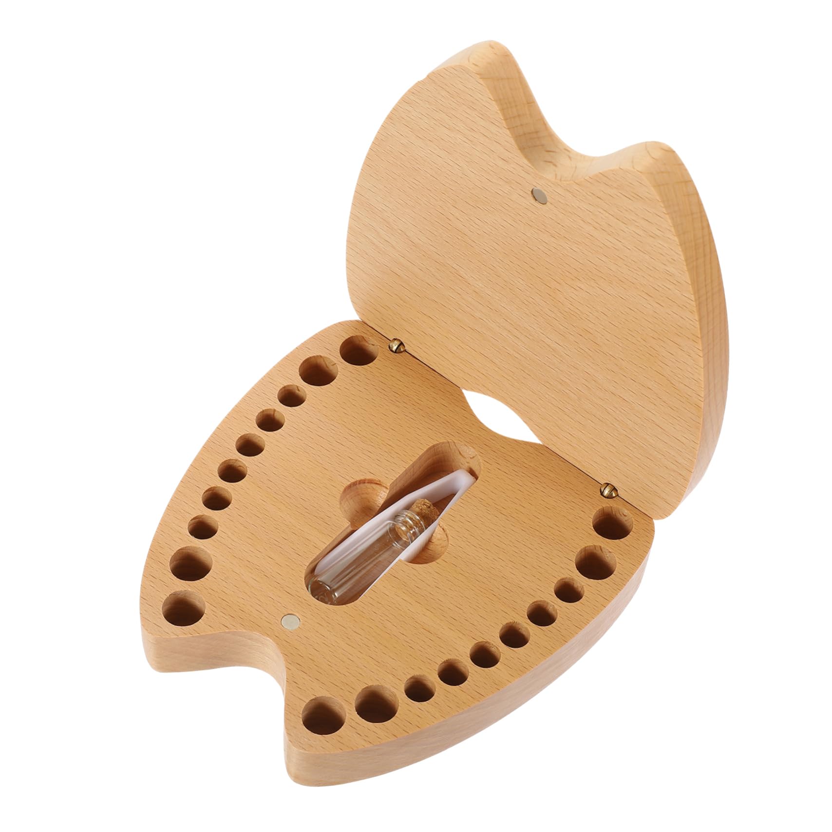 UPKOCH 3pcs Wooden Baby Tooth Memory Box Set - First Tooth Keepsake Holder for Kids, Baby Teeth Storage Organizer with Engraved Design - Perfect for Baby Shower Gifts & Childhood Memorabilia Preservation