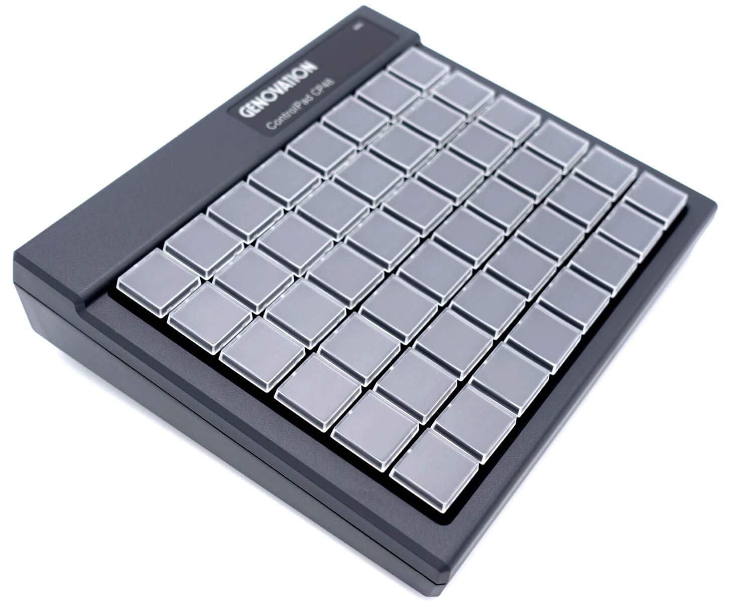 Genovation CP48 USB HID Mechanical Keypad - 48 Programmable Hotkeys with USB Cable Connectivity - Black Computer Keyboard for Gaming, CAD Design & Office Work