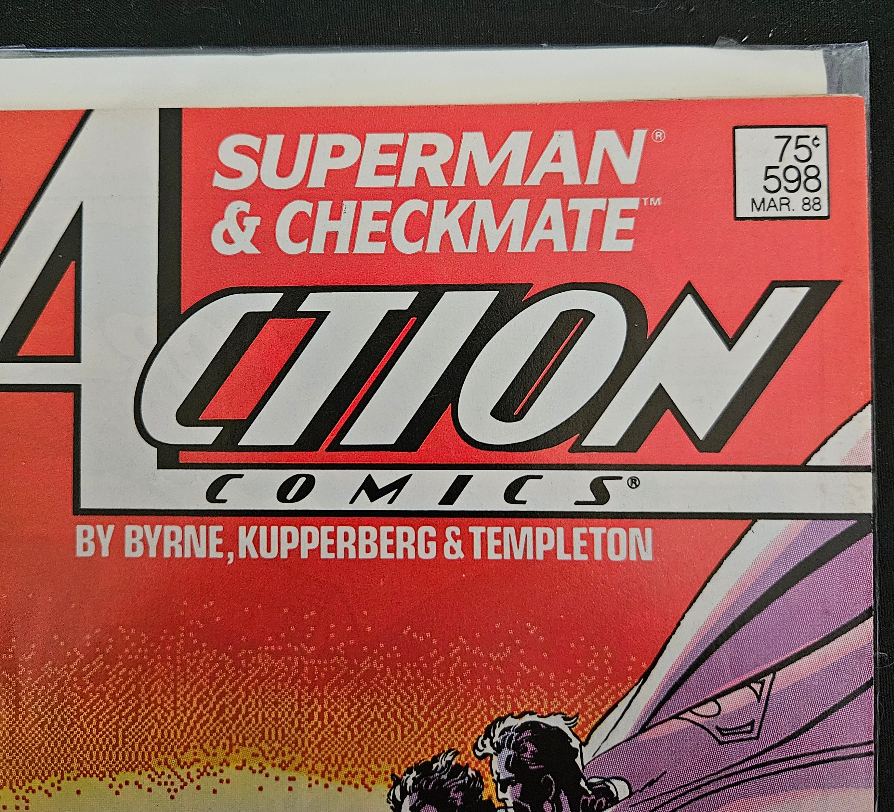 Action Comics #598: The Great Superman Blow Up! | DC Comics 1987 Vintage Collectible | Perfect for Comic Book Collectors & Superman Fans