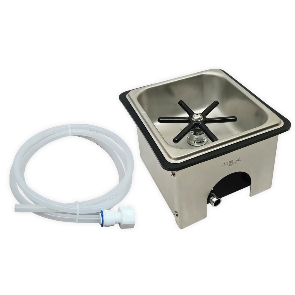 Krome Commercial Countertop Rinser - Heavy Duty Bar Glassware & Bottle Washer for Restaurants, Bars & Home Use