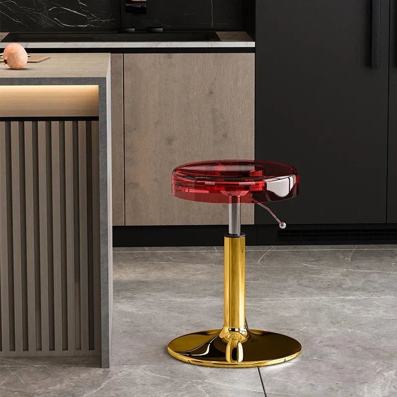 Premium Acrylic Kitchen Island Bar Stool - Modern High-End Counter Stool for Dining & Entertaining - Perfect for Home, Restaurant & Cafe Use