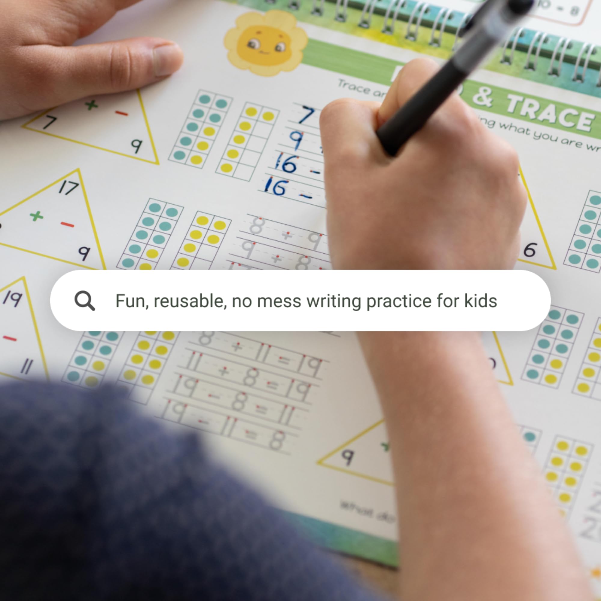 Reusable Grooved Handwriting Practice Books for Kids Ages 3-7 | Magic Letter Tracing with Disappearing Ink | Teacher-Designed Writing Workbook | Mess-Free Learning Tool for Preschool & Kindergarten | Perfect for Home & Classroom Use
