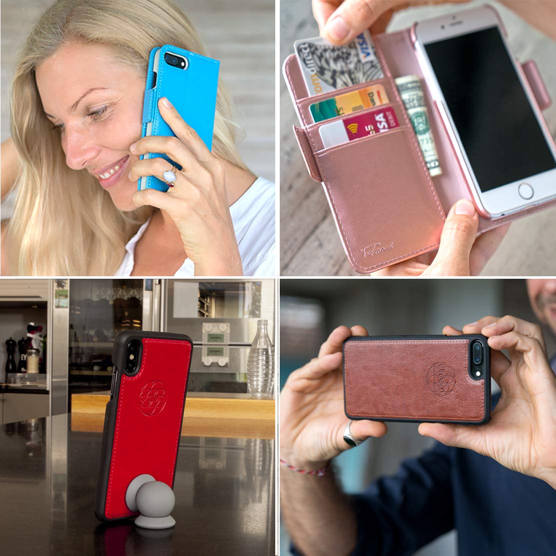 Dreem Fibonacci iPhone Xs Max Wallet Case - Vegan Leather, Magnetic & Shockproof for Daily Use