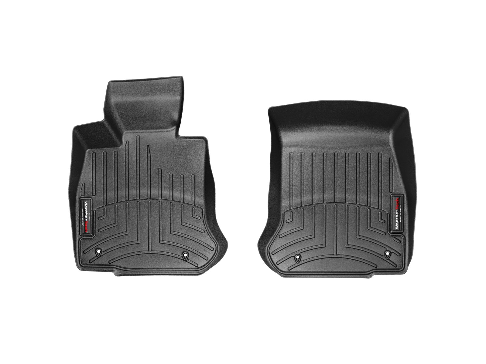 WeatherTech Custom Fit Floor Liners for BMW Alpina B6, 640i, M6 - 1st Row (443721) Black - All-Weather Protection & Easy Cleaning for Cars, SUVs & Trucks