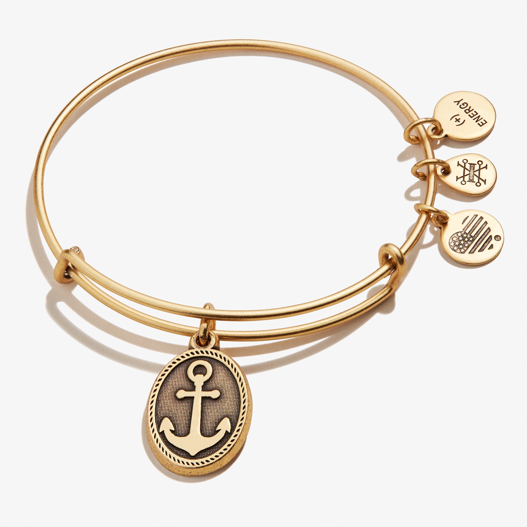 Anchor Charm Bangle Bracelet - Nautical Jewelry for Women - Perfect for Beach, Vacation & Everyday Wear