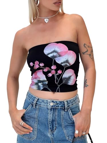 A-floral Print Black