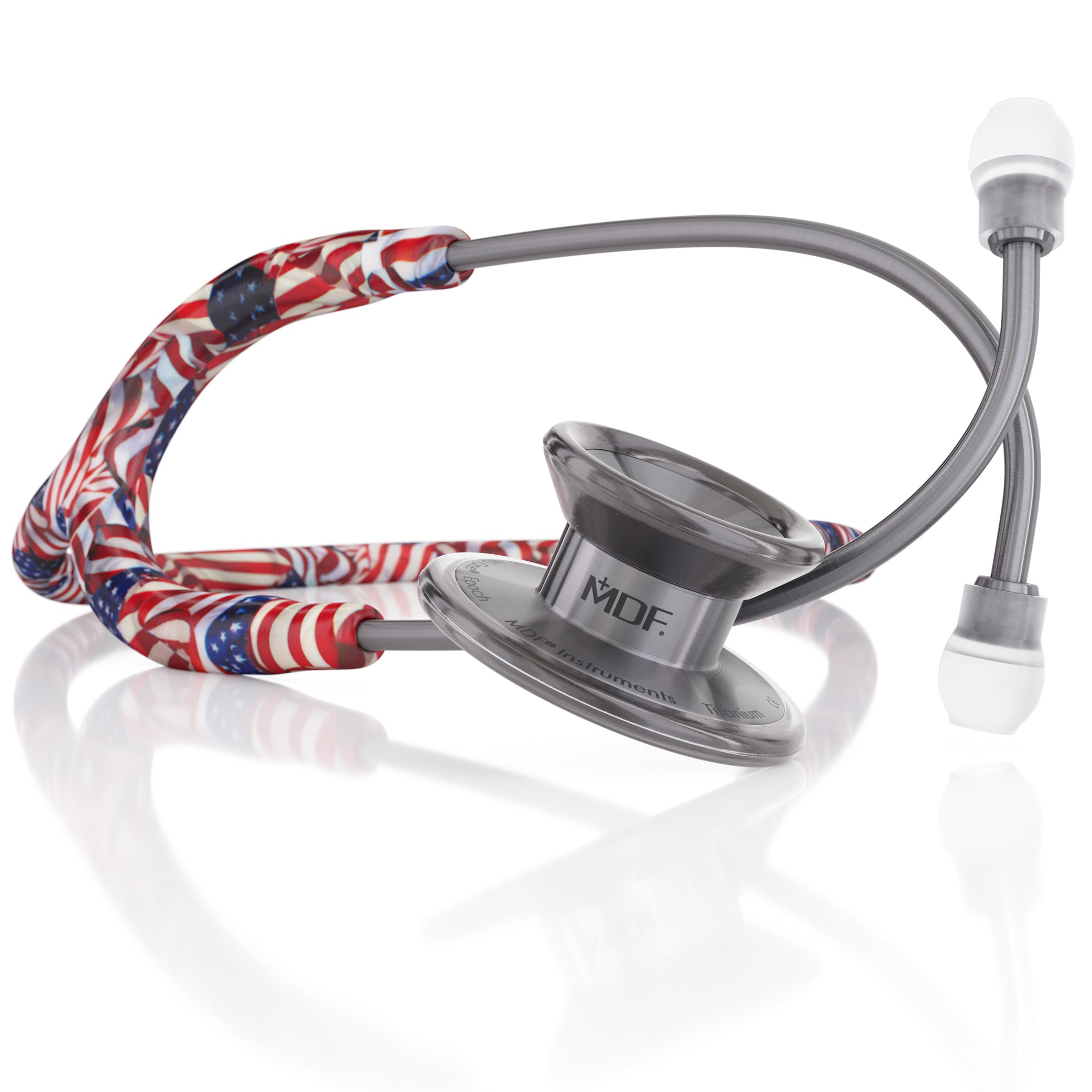 MD One® Epoch® Titanium Adult Stethoscope - Premium Medical-Grade Stethoscope for Doctors & Nurses - Lightweight & Durable USA Made - Ideal for Hospital, Clinic & Home Health Care Use