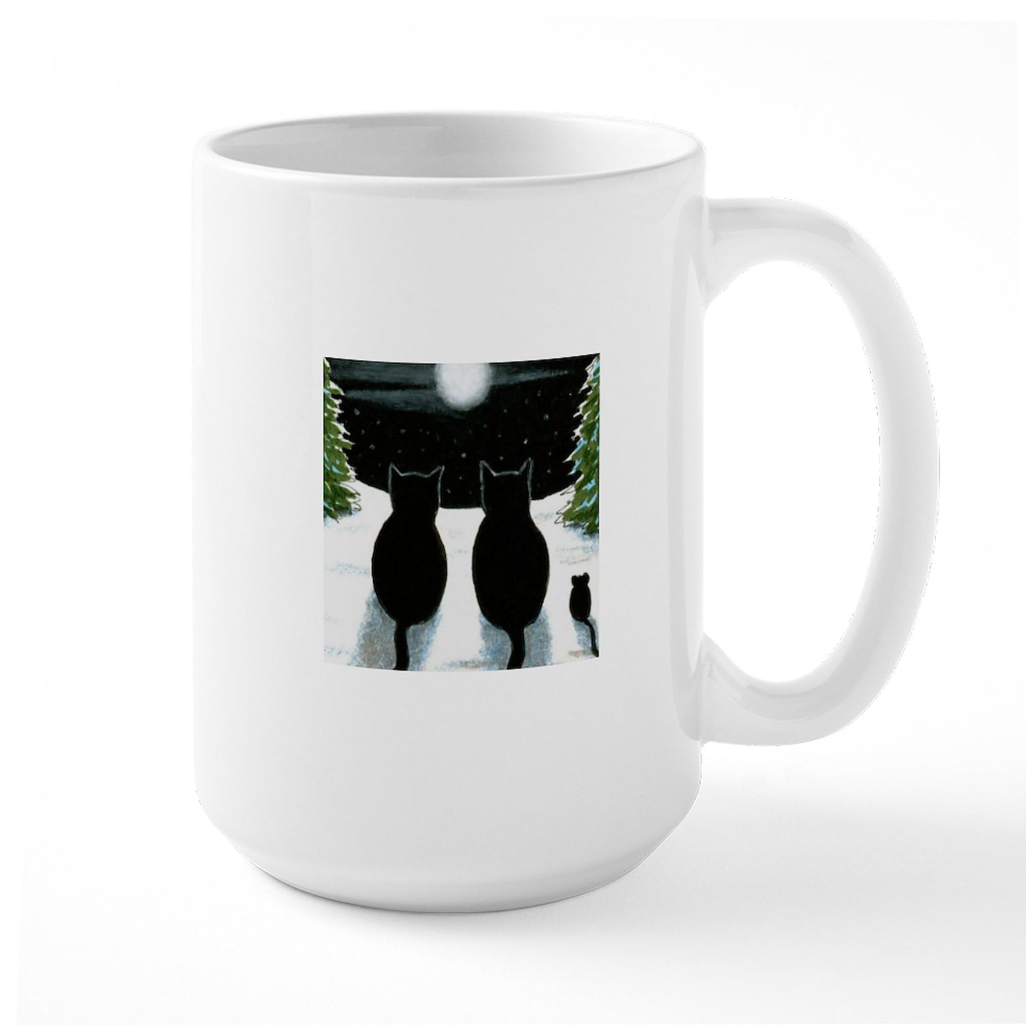 Cat 429 15 oz (444 ml) Ceramic Coffee Mug - Funny Cat Lover Gift for Office, Home & Daily Use - Perfect for Tea, Hot Chocolate & Coffee