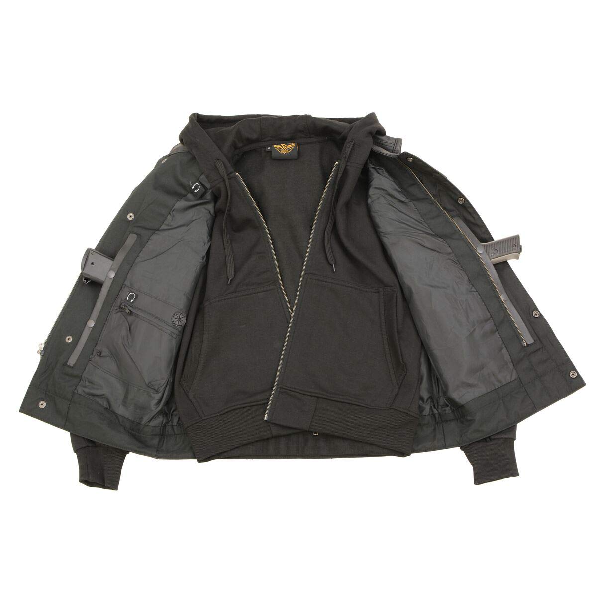 Premium Milwaukee Leather Men's Club Style Motorcycle Vest - Genuine Leather Biker Rider Jacket for Harley Davidson & Cruisers | Size Large | Perfect for Riding, Bike Shows & Motorcycle Events