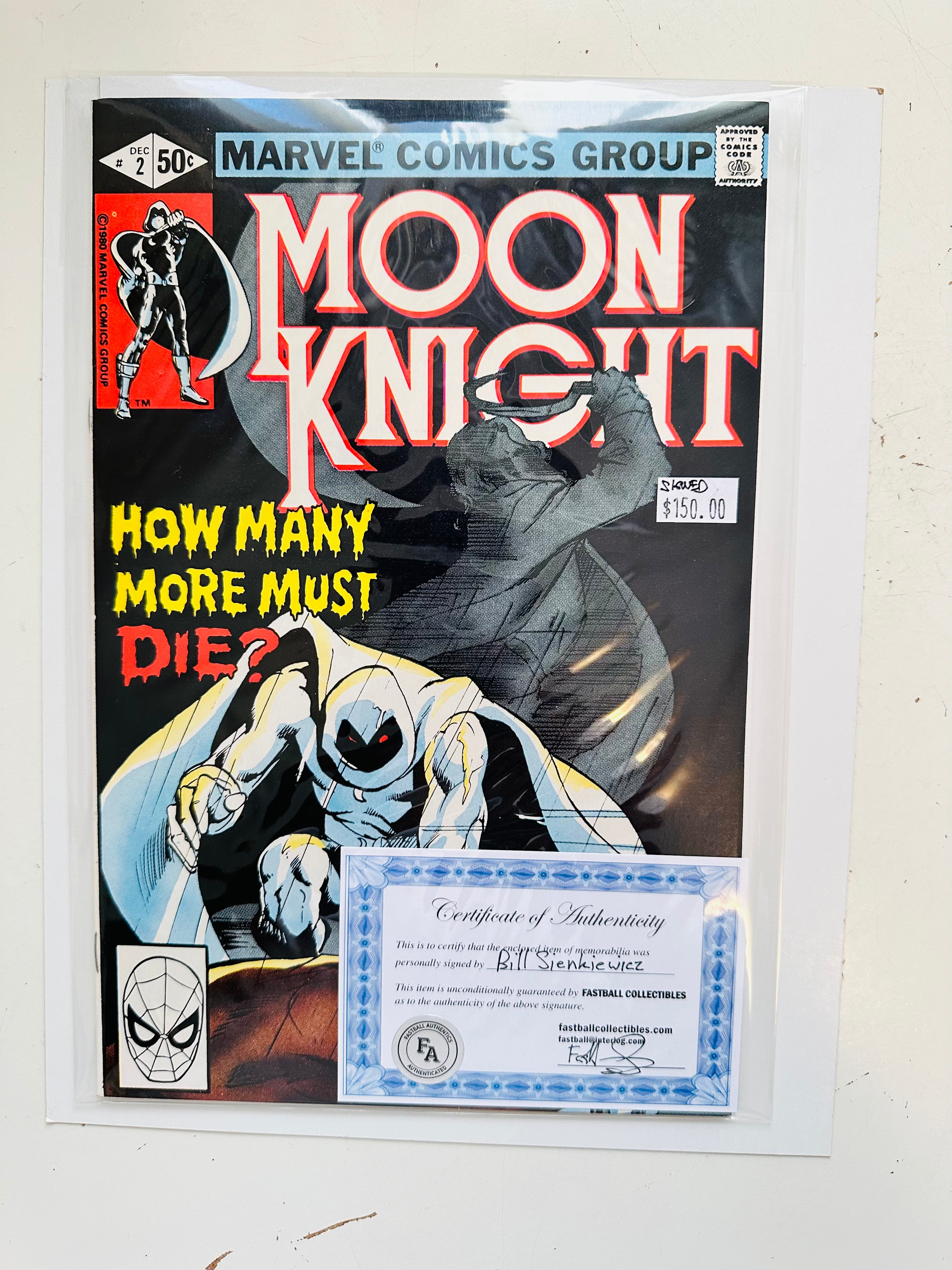 Moon Knight #2 Autographed Comic Book 1981 - High Grade Collectible Condition | Perfect for Marvel Fans & Comic Collectors