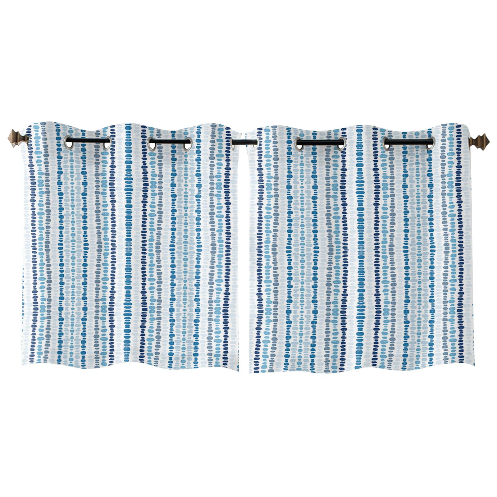 Bohemian Striped Window Curtains 45