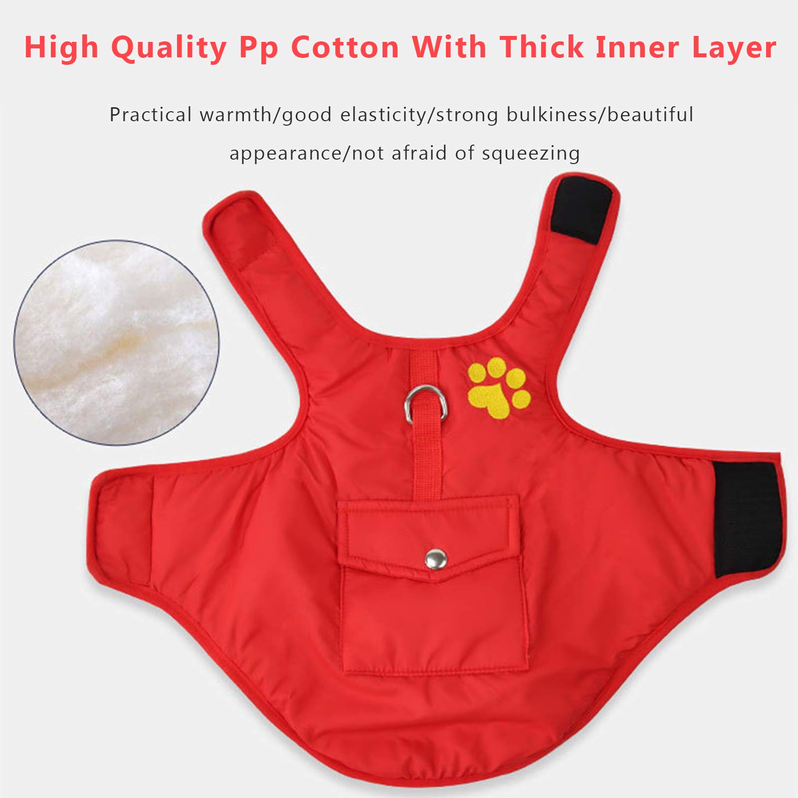 Waterproof Reversible Reflective Dog Winter Coat - Warm Pet Jacket with Pocket for Small, Medium & Large Dogs (XS-4XL) | Cold Weather Protection for Outdoor Walks & Winter Adventures