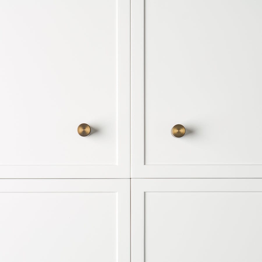 Vintage Antique Brass Cabinet Knobs - Elegant Hardware for Kitchen, Bathroom & Furniture Drawers - Perfect for Home Renovation & DIY Projects