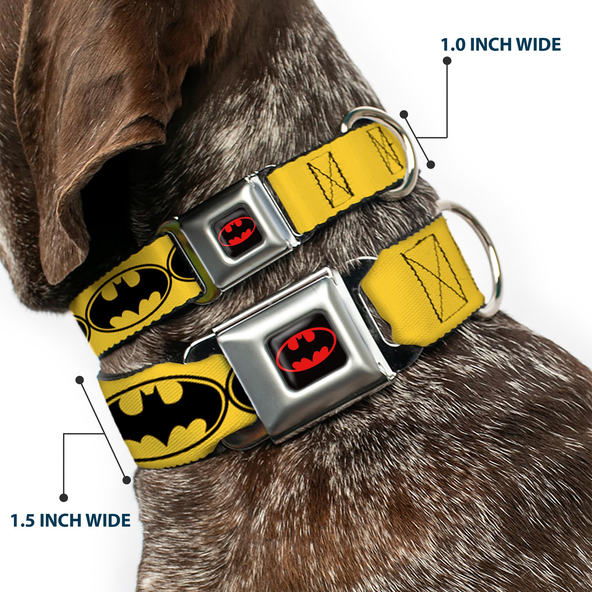 Bat Signal Dog Collar - 1.5