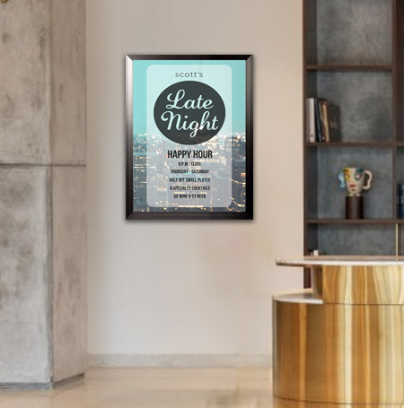 40x60 Poster Frame - Carbon Steel Swing Frame for Artwork & Photos - Perfect for Home Decor, Offices & Galleries
