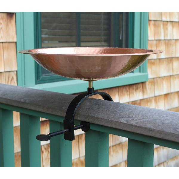 Handmade Hammered Solid Copper Birdbath for Garden - Outdoor Decorative Bird Bath with Rustic Patina Finish - Perfect for Attracting Birds to Your Backyard, Patio or Garden Decor