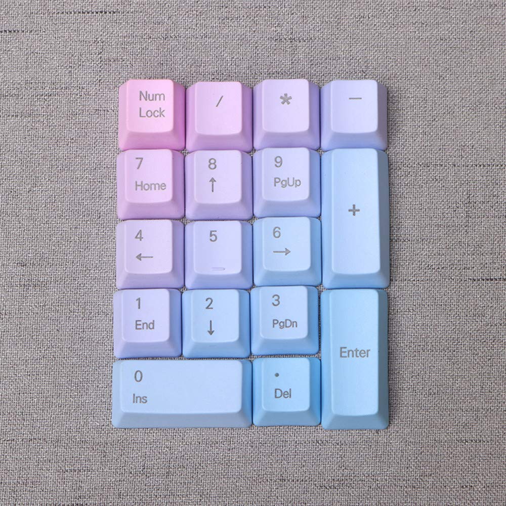 17-Key PBT Dye-Sub Numpad Keycaps for Cherry MX - Gaming & Office Use
