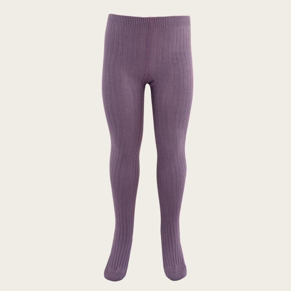 Blueberry Ribbed Tights for Women - Comfortable & Stretchy Winter Leggings - Perfect for Yoga, Workout & Everyday Wear