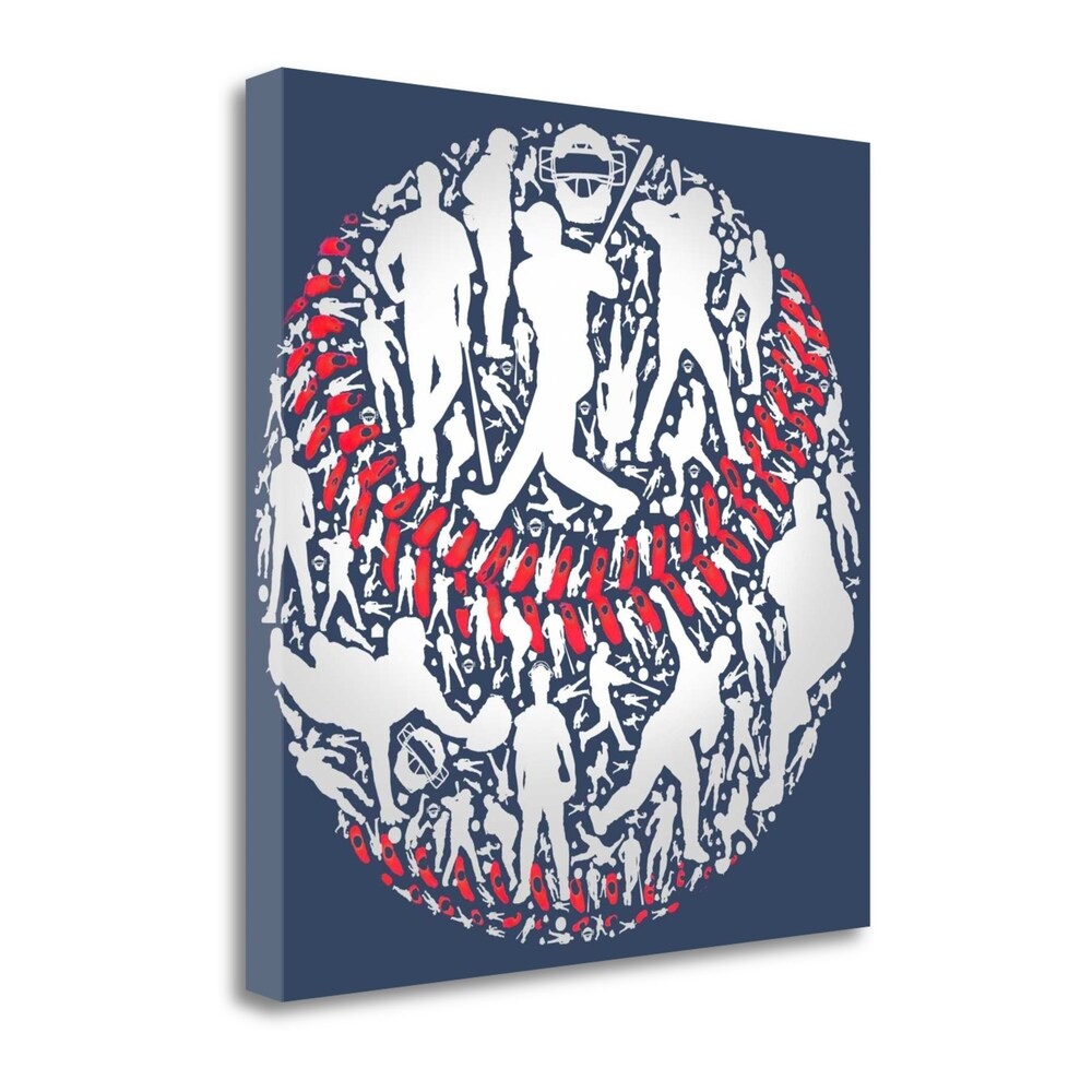 Jim Baldwin Baseball Fine Art Giclee Print - Gallery Wrapped Canvas Wall Art - Ready to Hang - Perfect for Sports Memorabilia Collections & Man Cave Decor