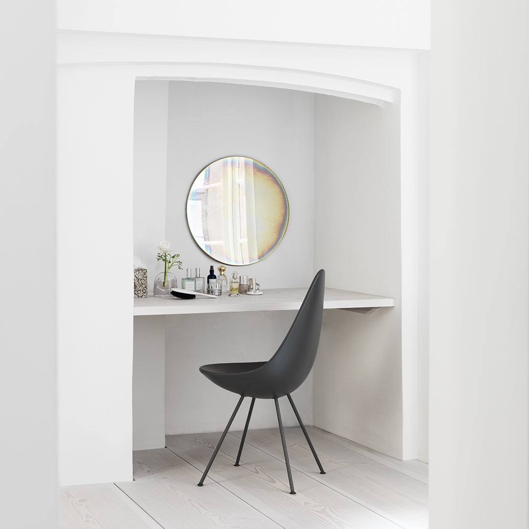 Drop Chair Plastic - Modern Lightweight Indoor/Outdoor Stackable Chair for Home, Office, and Patio Use