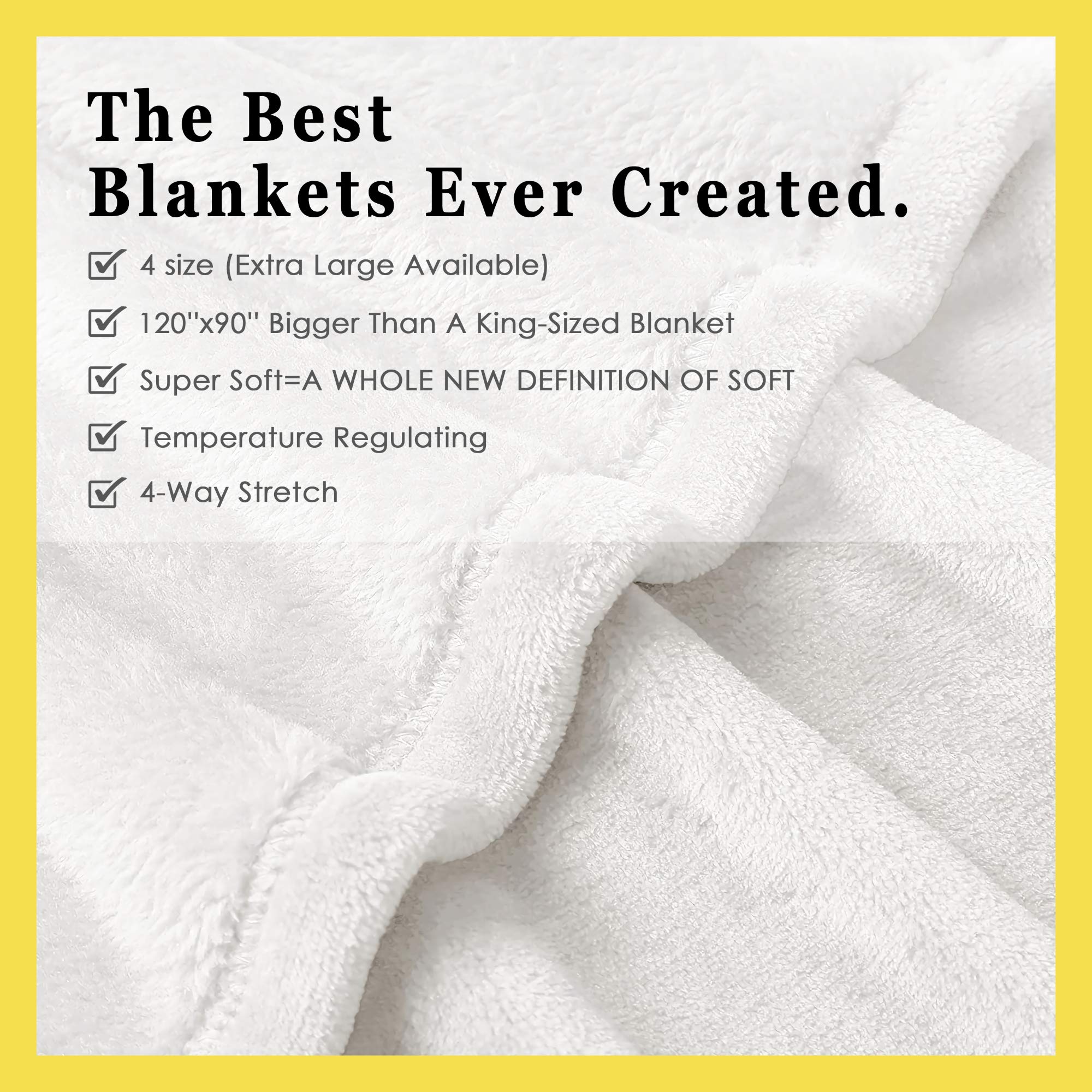 Sunflower Love Flannel Blanket - Soft & Cozy Extra Large 120x90 Inches - Perfect for Living Room, Bedroom, Gifts for Women, Men, Kids - All Season Warmth - Ideal for Family Movie Nights, Picnics & Cozy Home Decor
