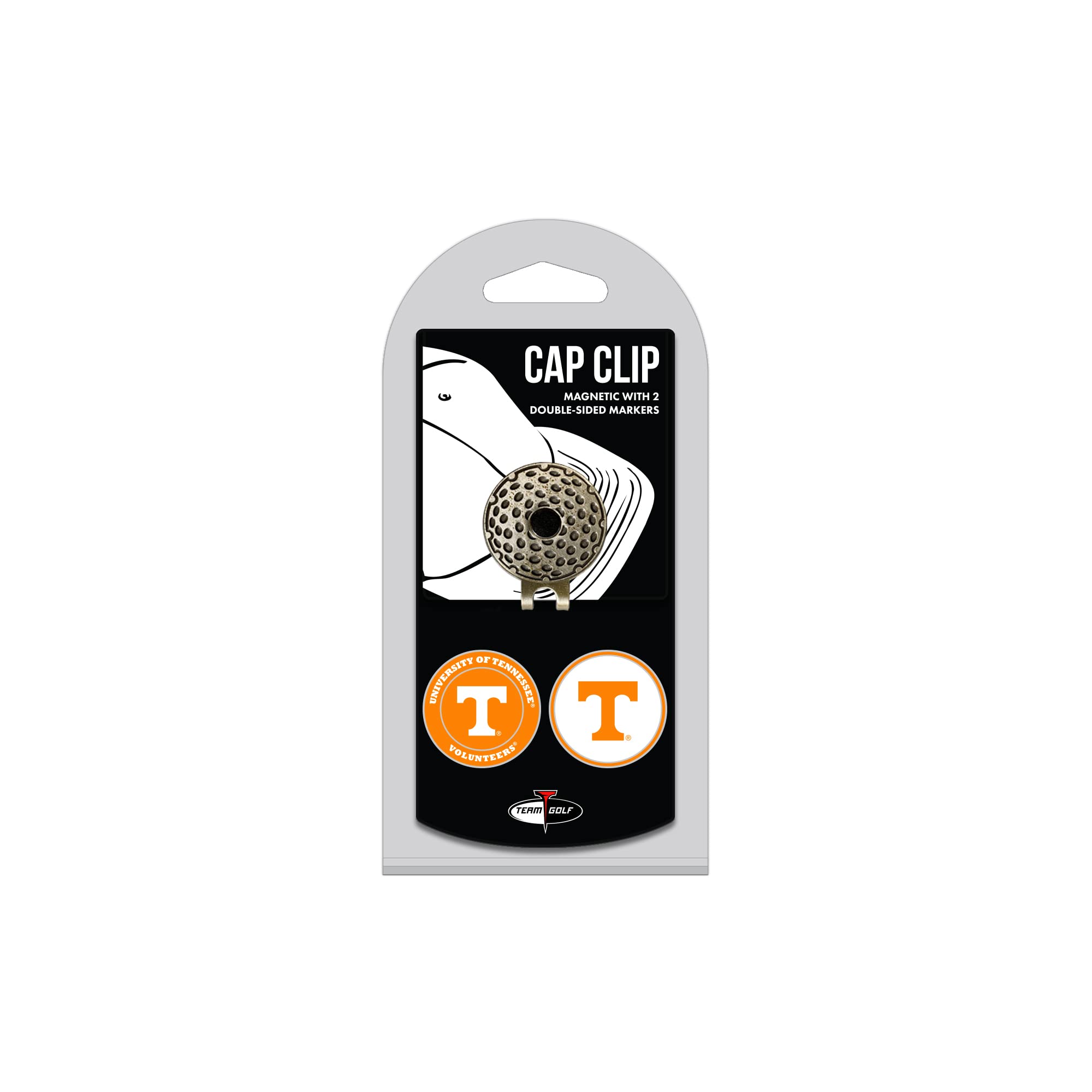 NCAA Golf Cap Clip with 2 Removable Magnetic Ball Markers - Double-Sided Enamel Design for Easy Hat Attachment | Perfect for Golf Tournaments & College Sports Fans