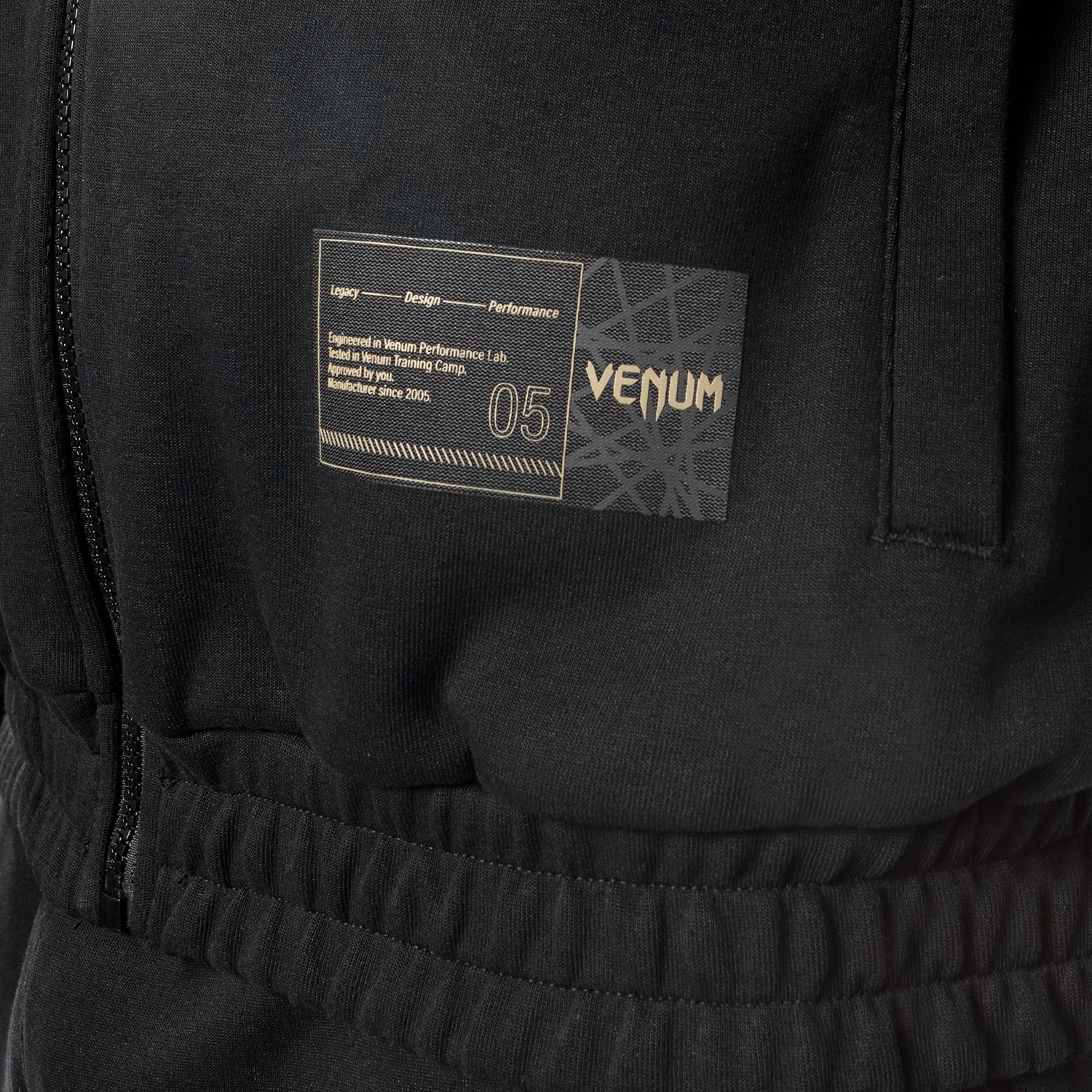 Venum Tecmo 2.0 MMA Training Jacket - Black | Lightweight Combat Sports Hoodie for Boxing, Muay Thai & BJJ | Gym & Streetwear Style