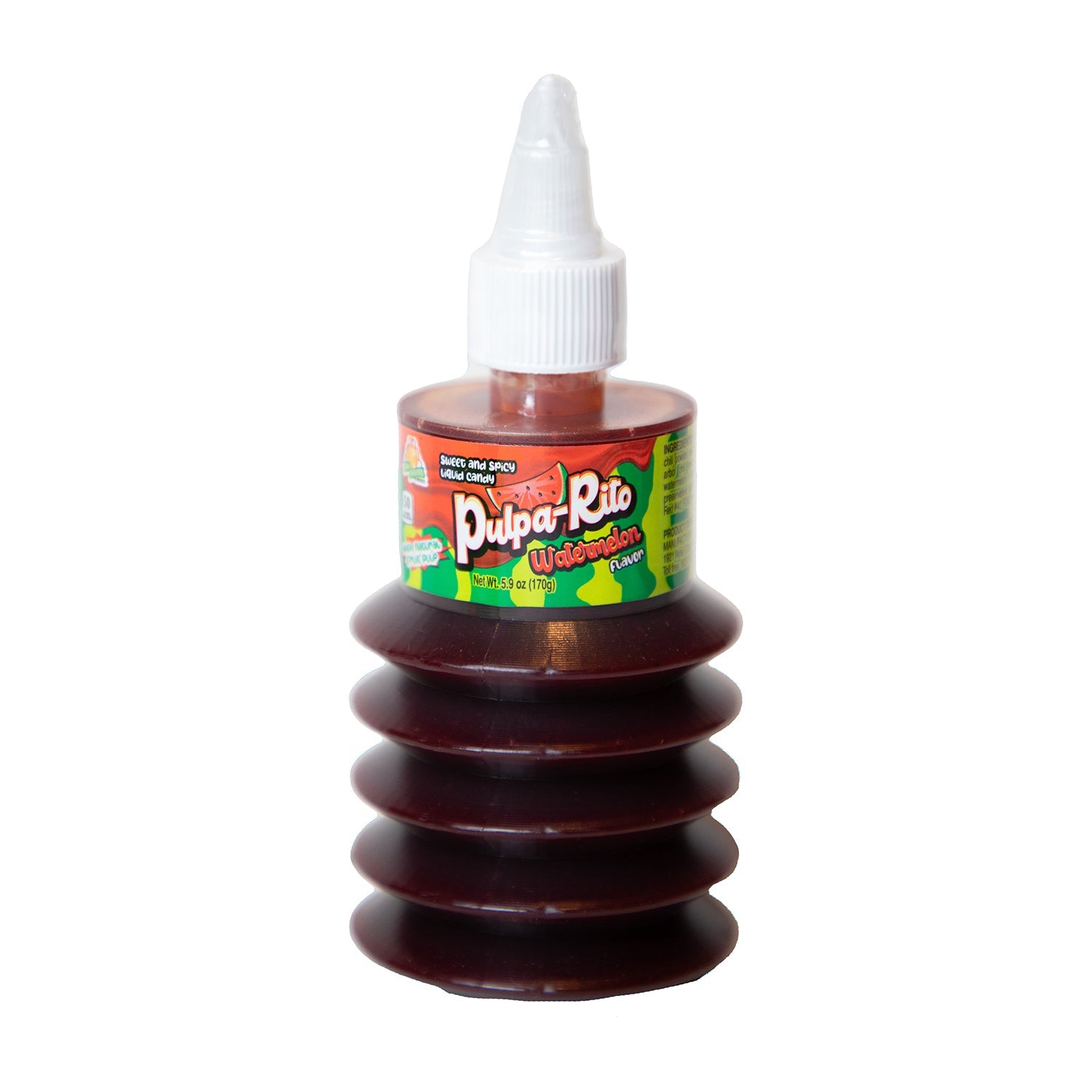 Azteca Pulparito Watermelon Candy | 6oz Bottle | Authentic Mexican Treat for Parties, Snacking & Gifting