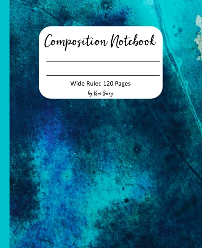 Wide Ruled Composition Notebook - 120 Pages, Dark Blue Journal for School, College, Office & Note Taking | Perfect for Homeschooling, Work Meetings & Daily Writing Tasks
