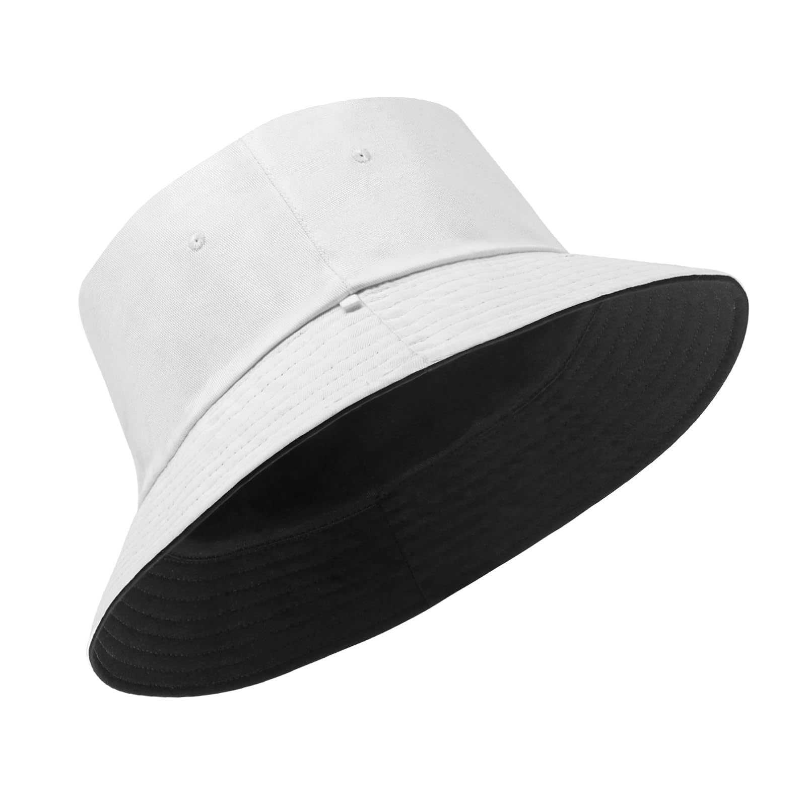 XXL Oversized Reversible Cotton Bucket Hat - Unisex Double-Sided Fisherman Sun Hat for Men & Women | Perfect for Beach, Summer Outfits & Outdoor Activities