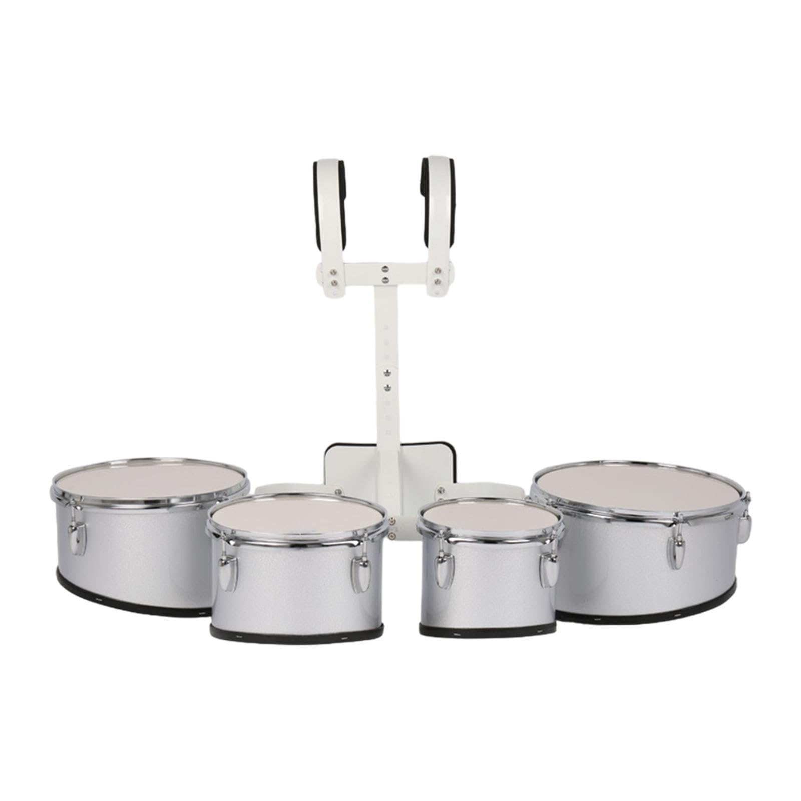 Professional Marching Band Drum Set - 4-Piece Percussion Kit with Multiple Tones | Ideal for Kids, Beginners & Music Practice | Perfect Birthday Gift for Children | Great for School Bands, Parades & Musical Performances