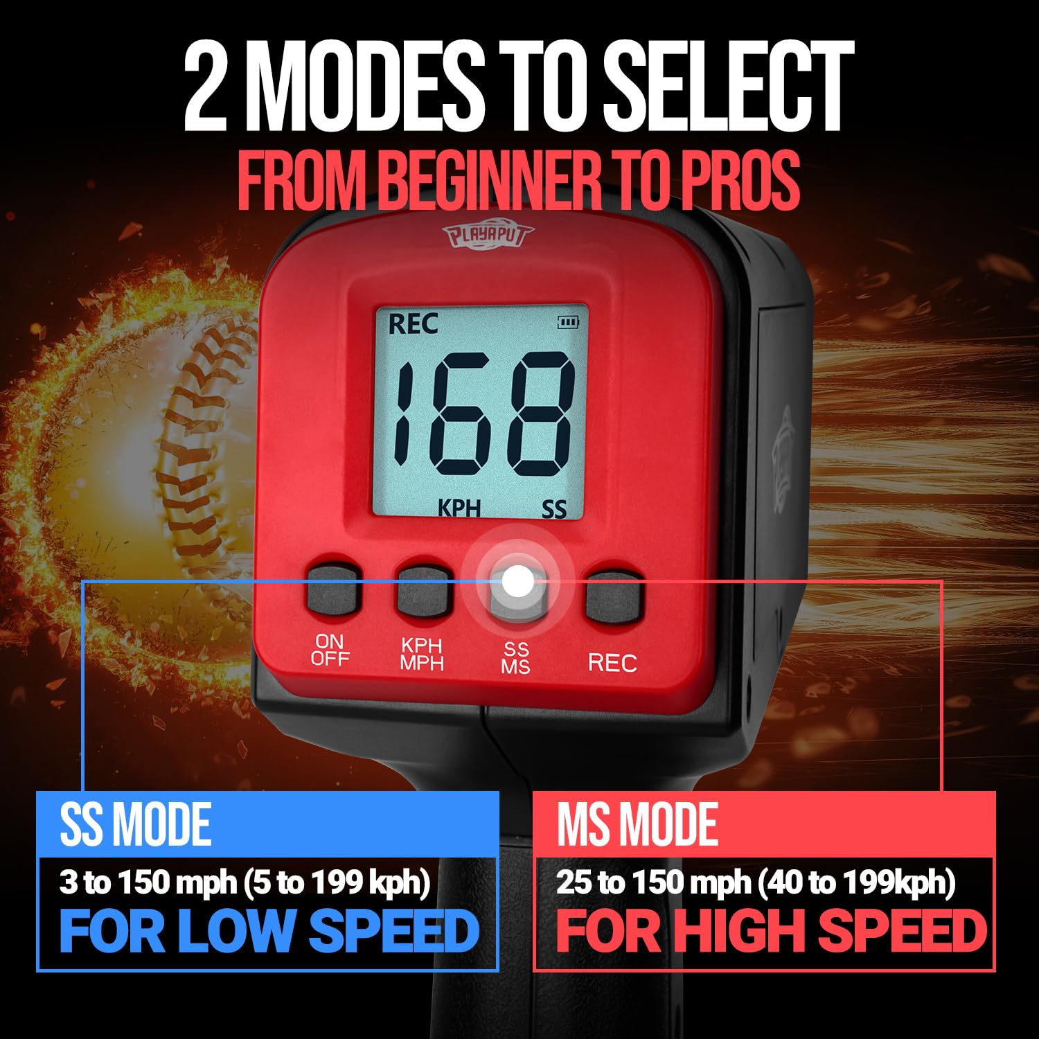**Baseball Radar Guns for Speed Training - LED & LCD Display Speed Sensor with Handheld & Hands-Free Modes, Tripod Included - Perfect for Baseball Players, Coaches & Practice Sessions**