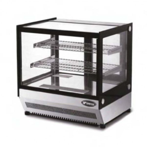 Atosa 160L Commercial Countertop Square Cake Display Case - 900mm Wide, Stainless Steel, Ideal for Bakeries, Cafes & Dessert Shops (Model TF160L)