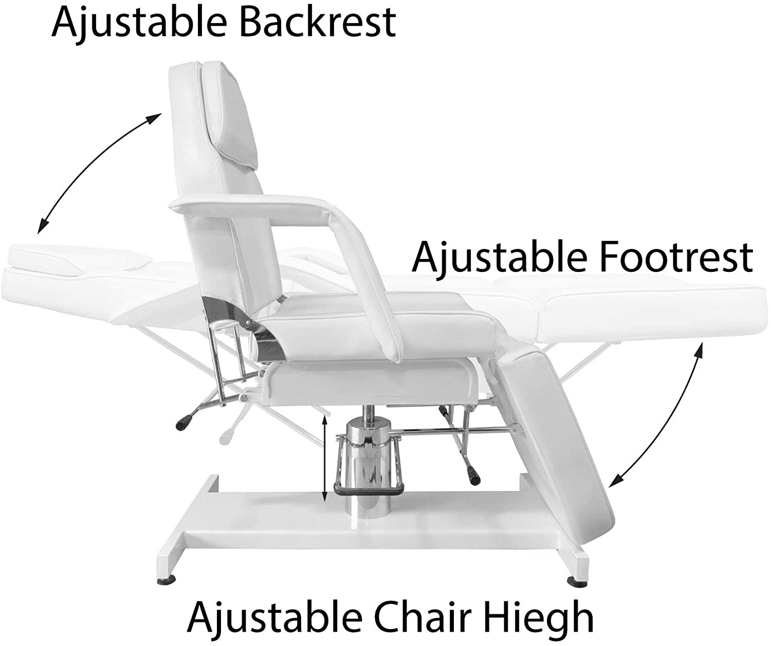Greenlife Hydraulic Facial Bed 911/912 - Professional Adjustable Massage Table for Spa & Salon - Perfect for Facials, Massage Therapy, and Beauty Treatments
