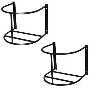 Heavy Duty Bucket Hanger Set of 2 - Secure 5-Gallon Horse Water & Feed Bucket Holder - Durable Metal Hooks for Stable, Barn & Pasture - Made in USA - Perfect for Equine Care & Livestock Feeding