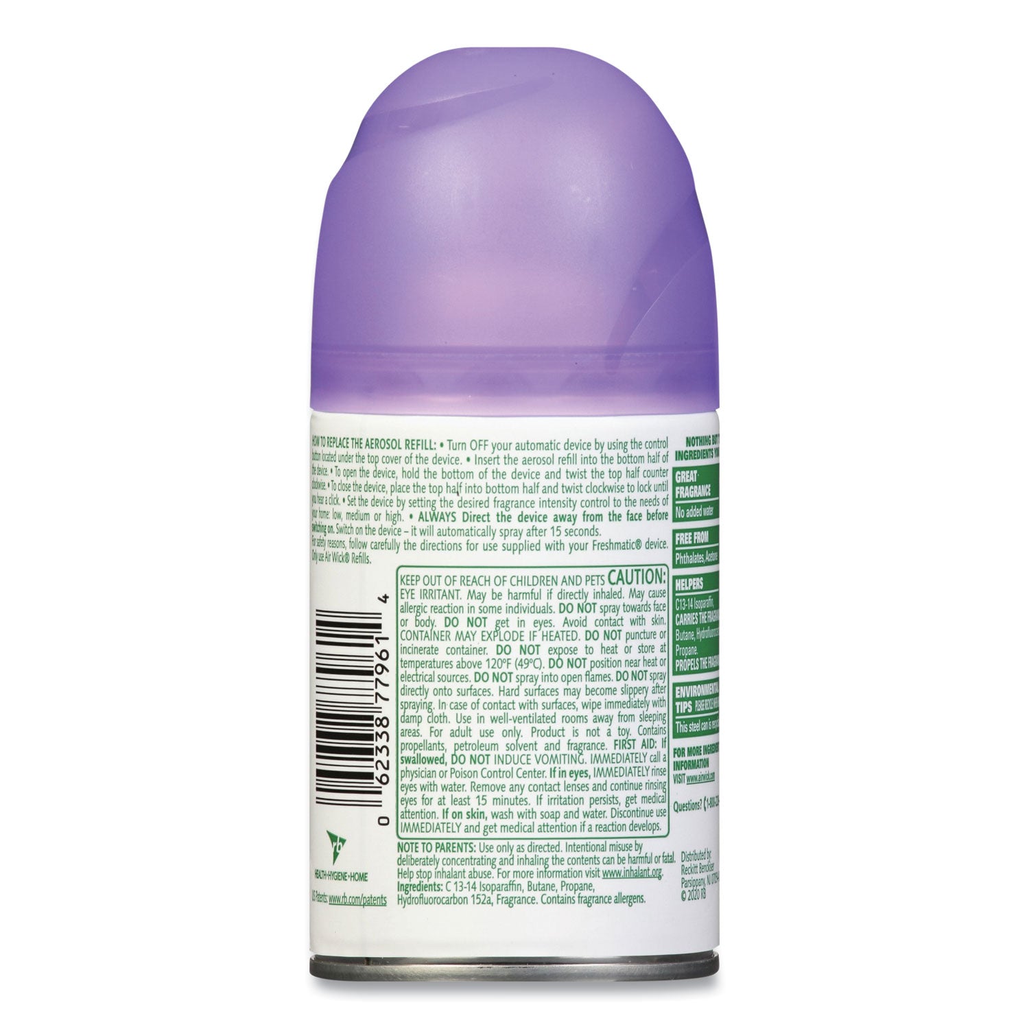 Air Wick Freshmatic Ultra Automatic Spray Refill - Lavender & Chamomile Scent, 5.89 Oz Aerosol Air Freshener for Home, Office & Bathroom | Long-Lasting Fragrance & Automatic Spray Technology