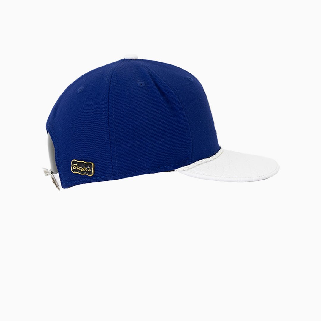 Breyer's Buck 50 Los Angeles Dodgers Baseball Cap with Genuine Leather Visor - Perfect for Game Day, Sports Fans & Streetwear Fashion