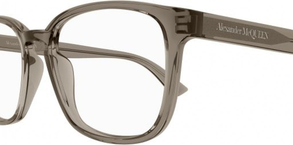 Alexander McQueen AM0462O Designer Eyeglasses for Men & Women - Stylish Prescription Glasses & Fashion Sunglasses for Everyday Wear, Work, and Outdoor Activities