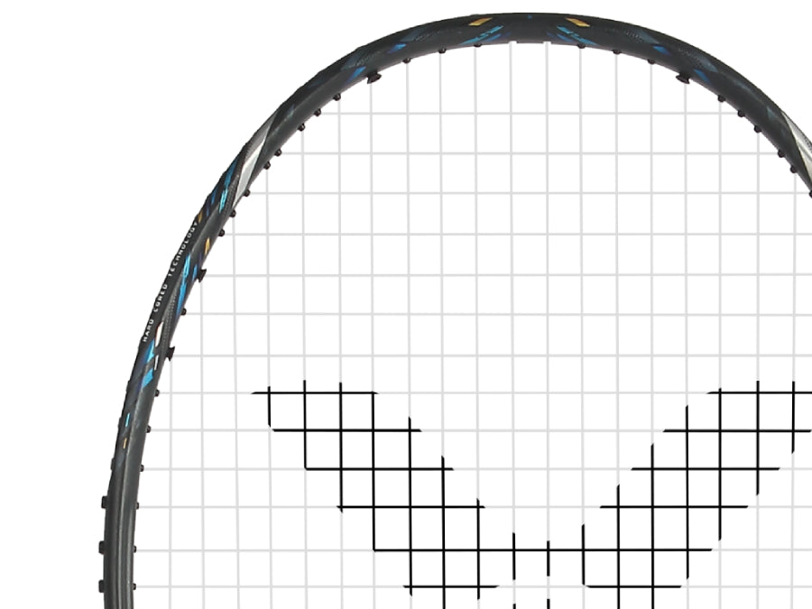 Victor Auraspeed 100X Ultra Lightweight Badminton Racket - Carbon Fiber Shaft for Powerful Smashes - Perfect for Professional Players & Tournament Play