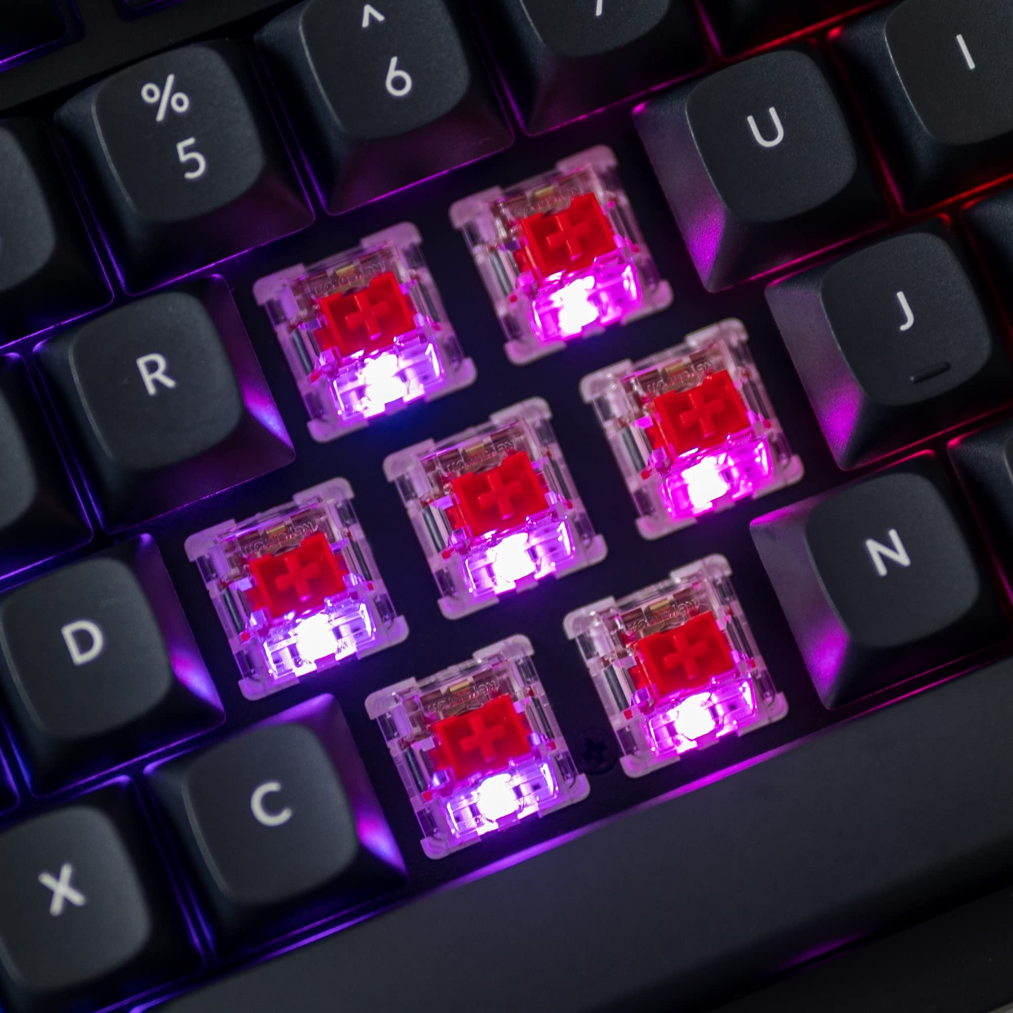 Keychron V6 Wired Custom Mechanical Keyboard - Full Size QMK/VIA Programmable Macro with Hot-Swappable K Pro Red Switches, Knob Version for Mac/Windows/Linux (Black Non-Transparent) - Perfect for Gaming, Coding & Office Work