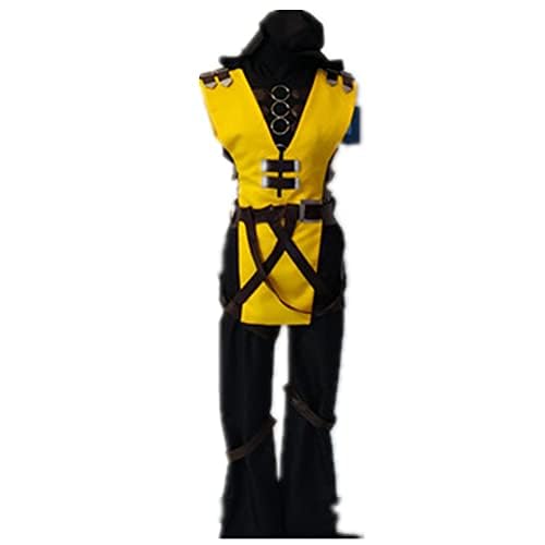 Premium Scorpion Hanzo Hasashi Cosplay Costume Full Set - Custom Made Outfit for Mortal Kombat Fans | Perfect for Halloween, Cosplay Events & Gaming Conventions