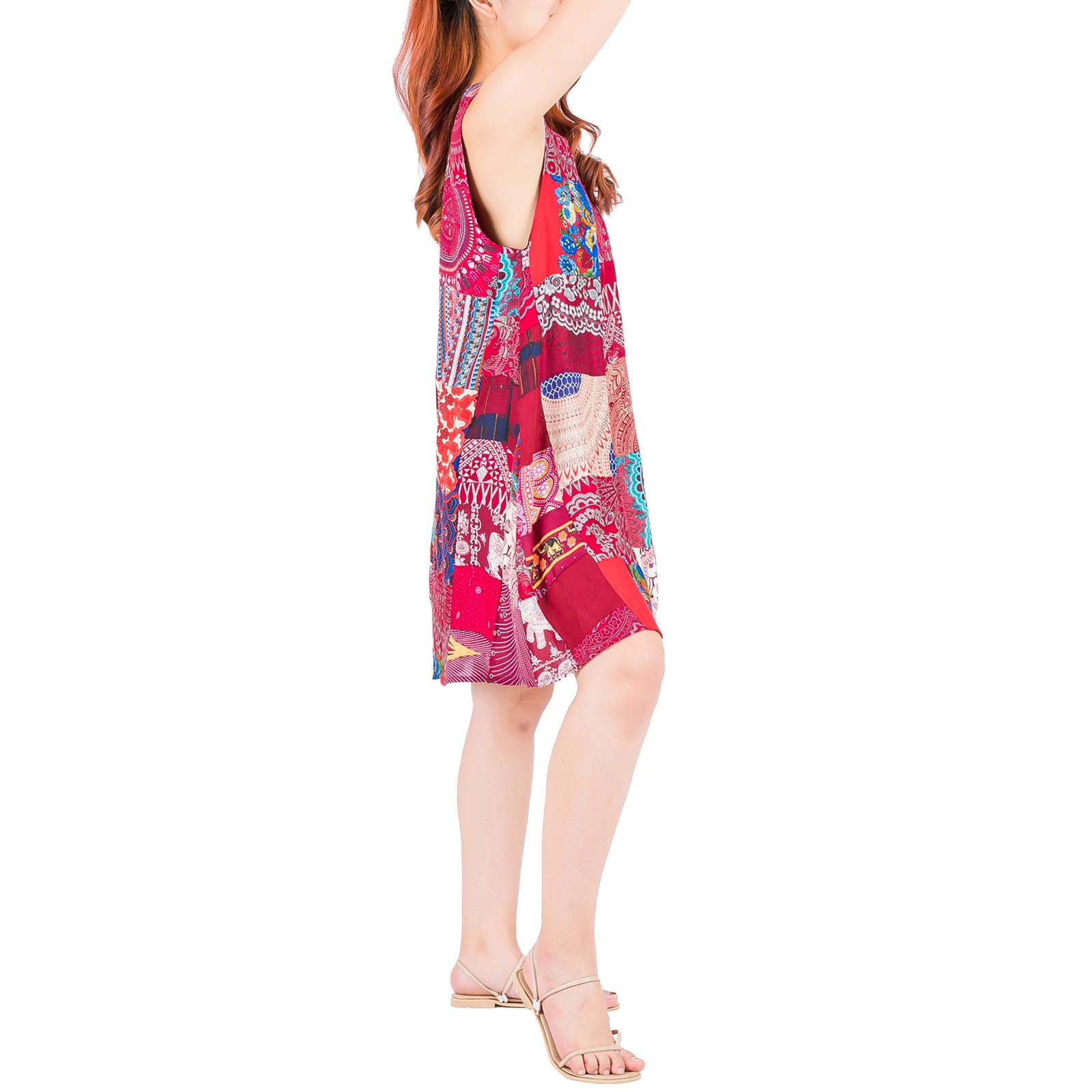 LOFBAZ Women's Sleeveless Summer Dress - Casual Beach Sundress for Vacation, Pool Party & Outdoor Activities