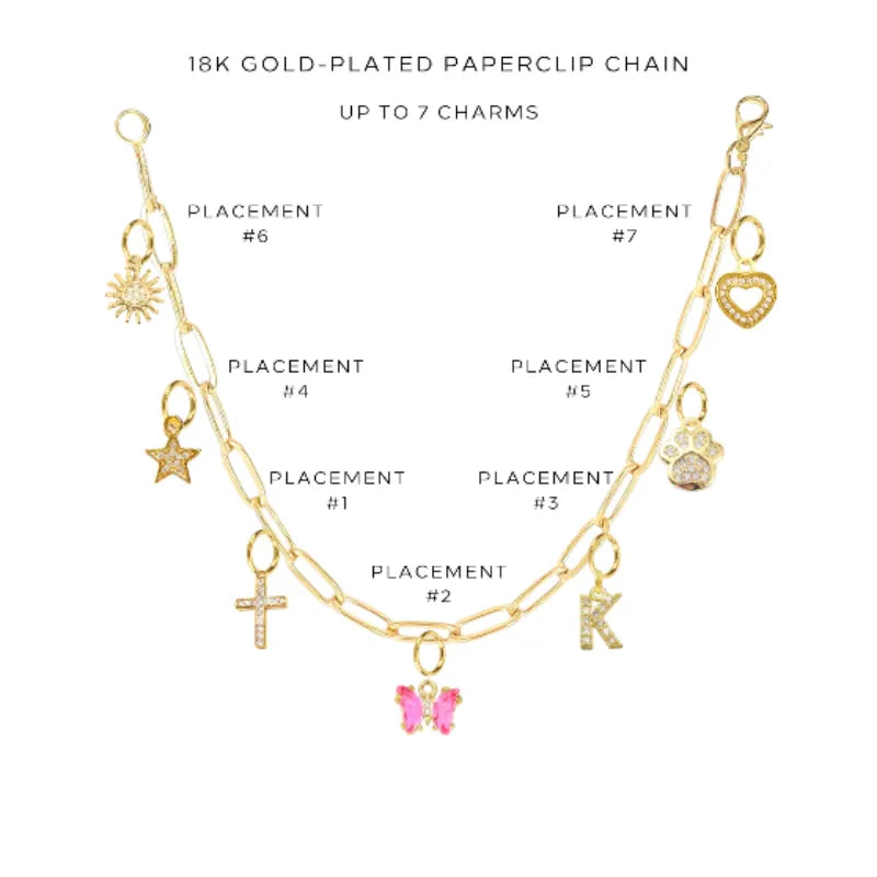 Elegant Charm Bracelet with Assorted Charms - Perfect for Gift Giving & Everyday Wear | $46.00