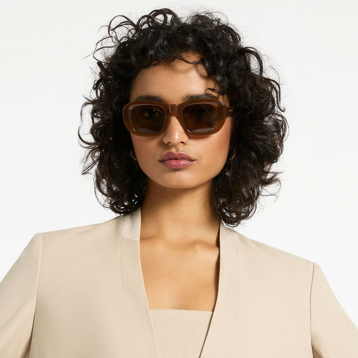 Cascade Polarized Sunglasses for Men & Women - UV Protection, Lightweight & Stylish Brown Frames - Perfect for Driving, Beach & Outdoor Activities