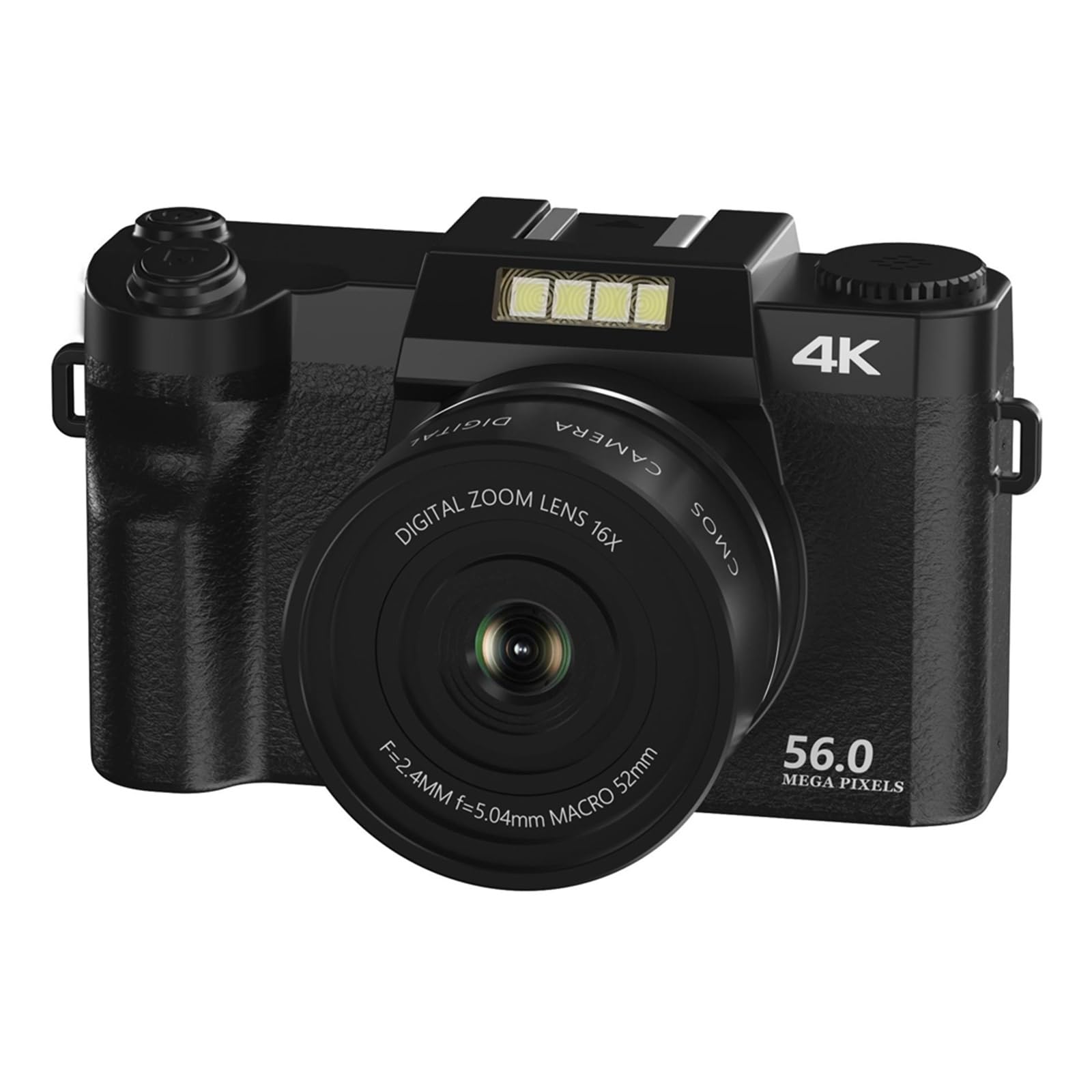 4K Digital Video Camera with Auto Focus - 64GB Memory, Vlogging Camcorder for YouTube, Photography & Live Streaming - Perfect for Travel, Blogging & Webcam Use