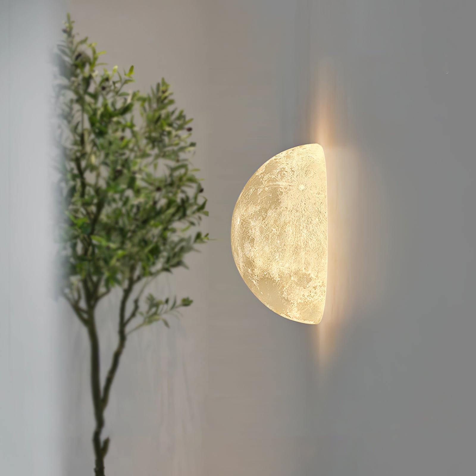 3D Moon Wall Lamp for Bedroom - LED Night Light with Remote Control, Perfect for Kids Room, Nursery, and Home Decor