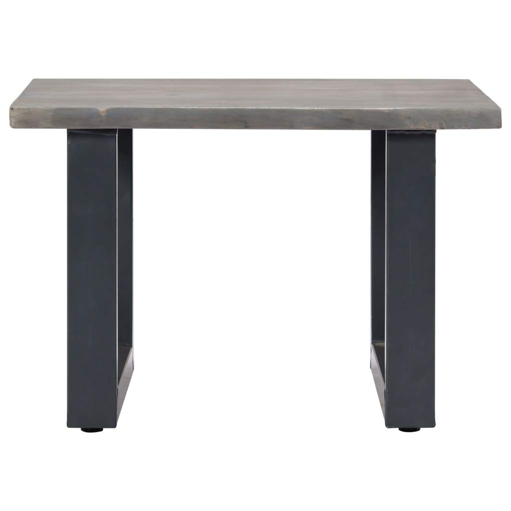 Square Coffee Table with Live Edges - 23.6