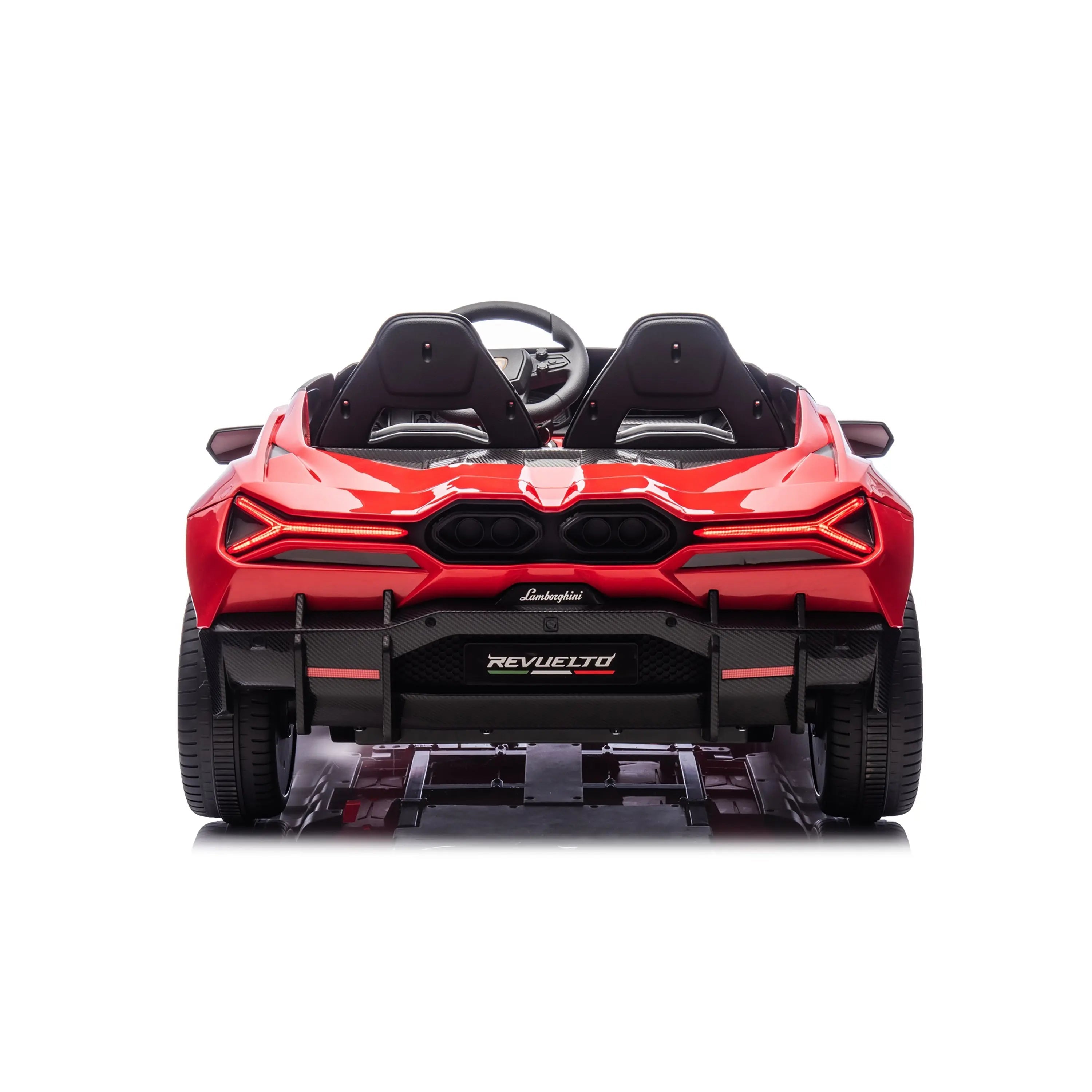 Lamborghini Revuelto 24V Kids Electric Ride-On Car - 12V Battery Powered Toy Vehicle for Children Ages 3-8 - Realistic Sports Car Design with LED Lights & Music - Perfect for Outdoor Play, Birthday Gifts & Pretend Driving Fun